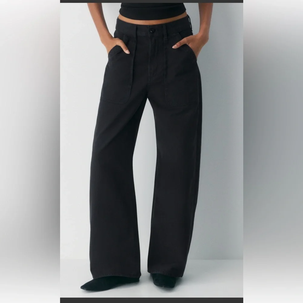 Kensie Wide Leg Pants in Black